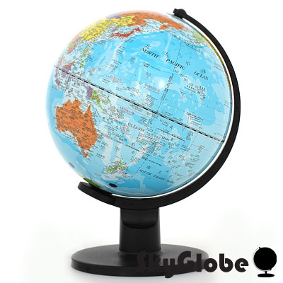 Illuminated Bilingual Desktop Globe - 10" English & Chinese