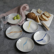 Kaguyahime Mino Ware Marble Plate Set of 5