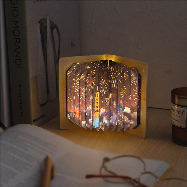 【Light Up Taiwan】DIY Book Folding Lamp - Fireworks In Taipei