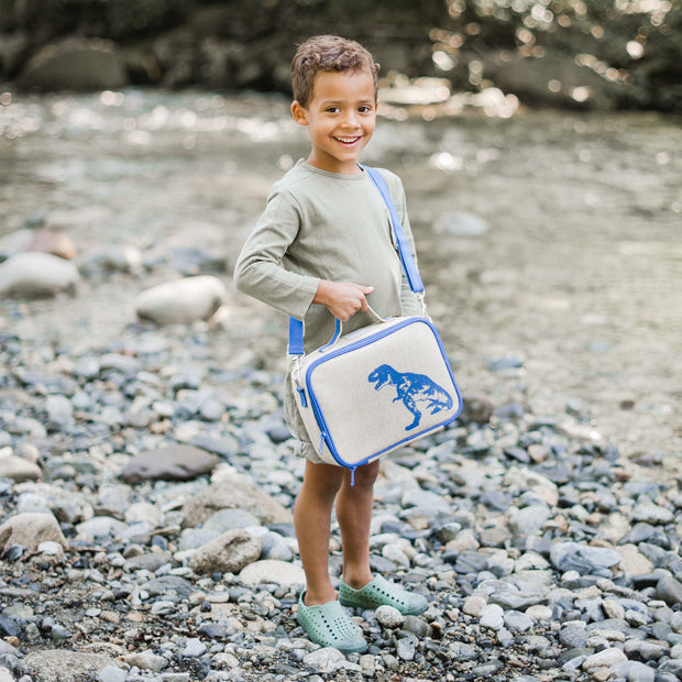 Blue Dino Lunch Bag for Kids 藍色恐龍午餐袋