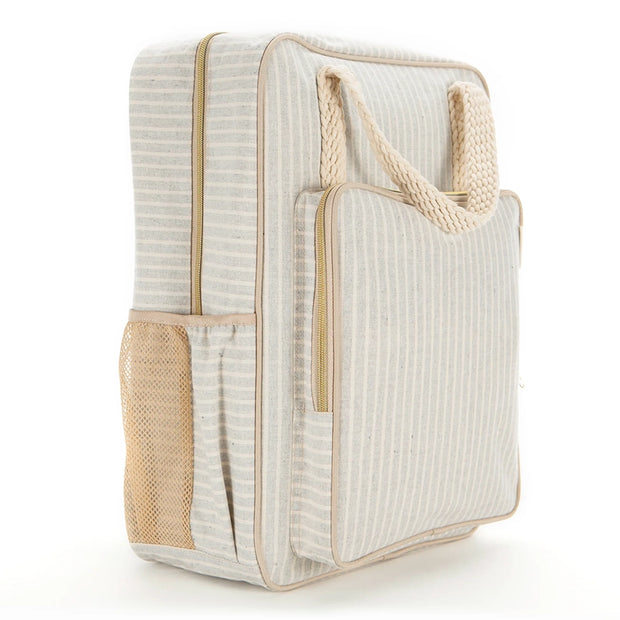 Sand & Stone Beach Stripe All-Day Backpack 灰白條紋後背包