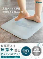 Flow Diatomaceous Earth Soft Bath Mat 抗菌軟珪藻土地墊