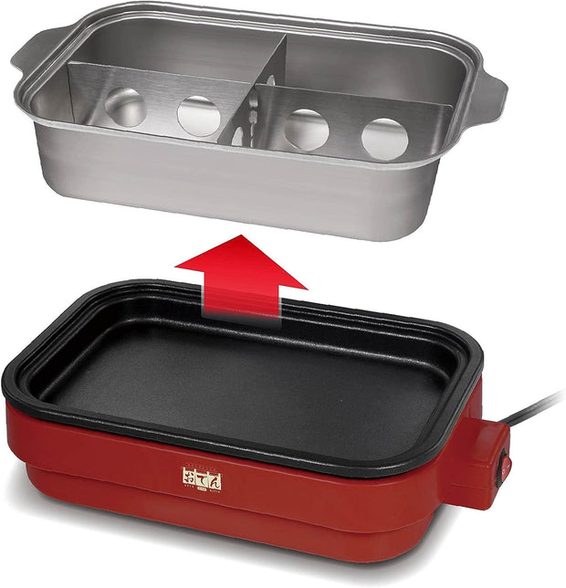 2-Way Tabletop Oden Pot & Griddle