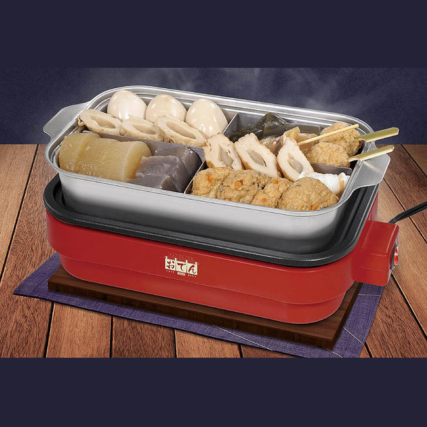 2-Way Tabletop Oden Pot & Griddle