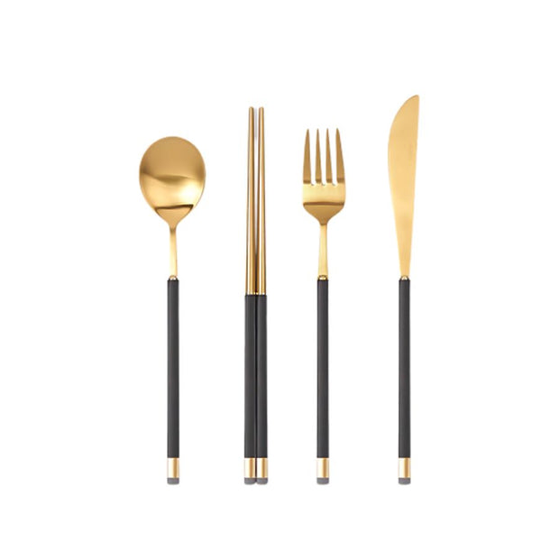 Kara Gold Flatware Set