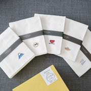 KAYA KIJI FUKIN Fabric Kitchen Dish Cloth, Variety Set of 5 日製7層紗家事清潔抹布 (5件組)