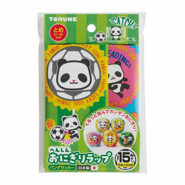 Mama's Assist Onigiri Rice Ball Wrappers - Panda Soccer (15pcs)