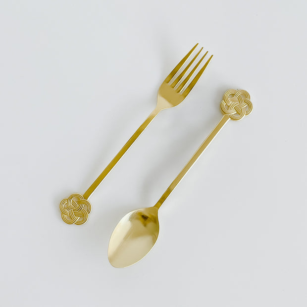 Mizuhiki Cutlery Set - Gold