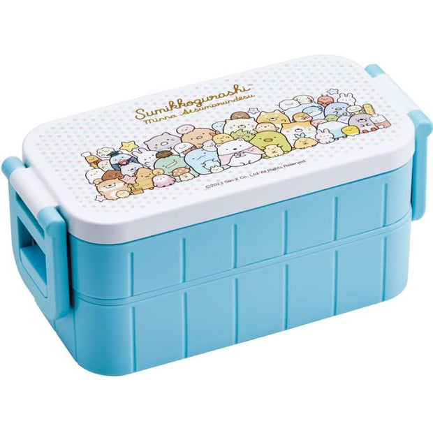 2-Tier Divided Antibacterial Lunch Box (600ml) - Sumikko Gurashi