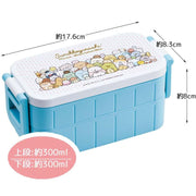 2-Tier Divided Antibacterial Lunch Box (600ml) - Sumikko Gurashi