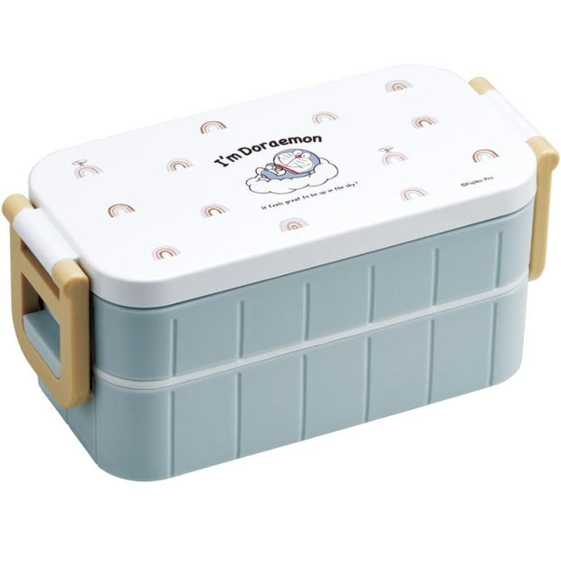 2-Tier Divided Antibacterial Lunch Box (600ml) - I'm Doraemon Sky Walk