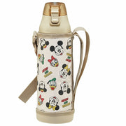 SKATER Insulated Water Bottle with Carrier (990ml) - Mickey