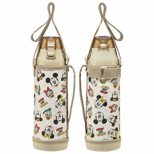 SKATER Insulated Water Bottle with Carrier (990ml) - Mickey