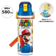 SKATER Stainless Steel 2-Way Water Bottle - Super Mario