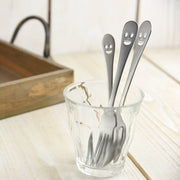 Smile Stainless Steel Dessert Spoon & Fork Set 不鏽鋼微笑點心湯叉組