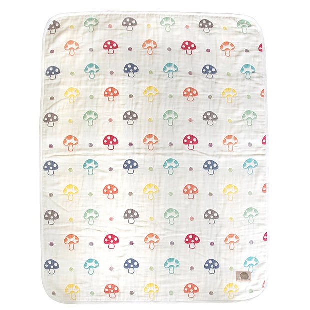 Hoppetta Six-Layered Gauze Blanket - Champignon 六層紗蘑菇被 (3 sizes)