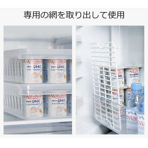 Stackable Fridge Food Saver Organizer 日本霜山 冰箱雞蛋/蔬果/水餃收納保鮮盒 附蓋