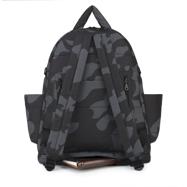 Airy Backpack Baby Diaper Bag - Black Camo (L)