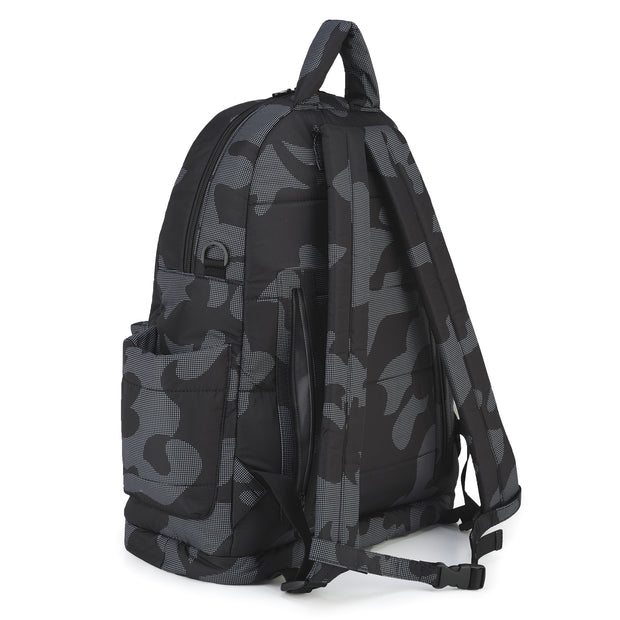 Airy Backpack Baby Diaper Bag - Black Camo (L)