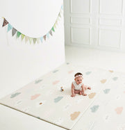 Parklon Reversible Pure Soft Play Mat - Blue Spots / Cloud Bebe