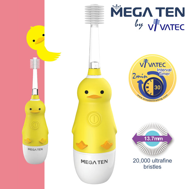 MEGA TEN 360 Sonic Toothbrush 小童聲波電動牙刷 (5 Animal Options)