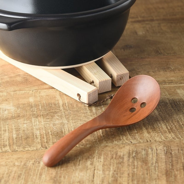 Japanese Natural Wood Soup Spoon/Ladle/Strainer 日式木製湯勺/撈勺 (2 Colors)