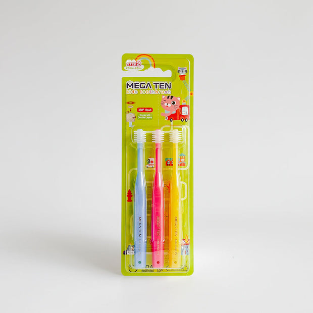 Mega Ten 360 Children Tooth Brush 日韓360度幼童牙刷 (3-PACK)