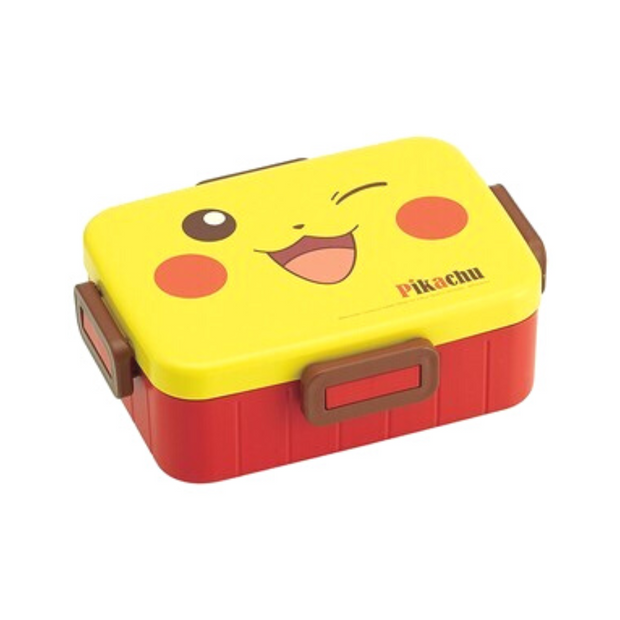 SKATER Pikachu Divided Antibacterial Lunch Box (650ml) 日本輕量樂扣式分隔保鮮便當盒