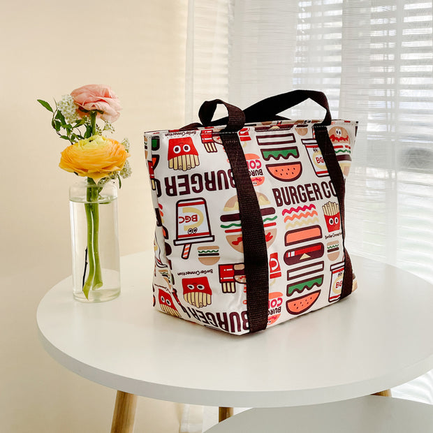 Insulated Lunch Bag with Wipe Pocket - 日本濕紙巾保溫餐袋 (2 Styles)