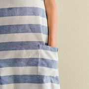 Scandi Pure Cotton Work Apron Horizontal Stripes  日本純棉口袋收腰圍裙 橫條紋 (2 Color Options)