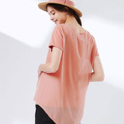 Chiffon Maternity & Nursing Top 雪紡剪接孕哺上衣(2色可選)