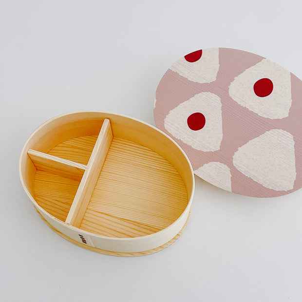 Natural Wooden Bento Lunch Box (Onigiri)  日式天然木質便當盒 (三角飯糰造型曲) - 4 Size Options