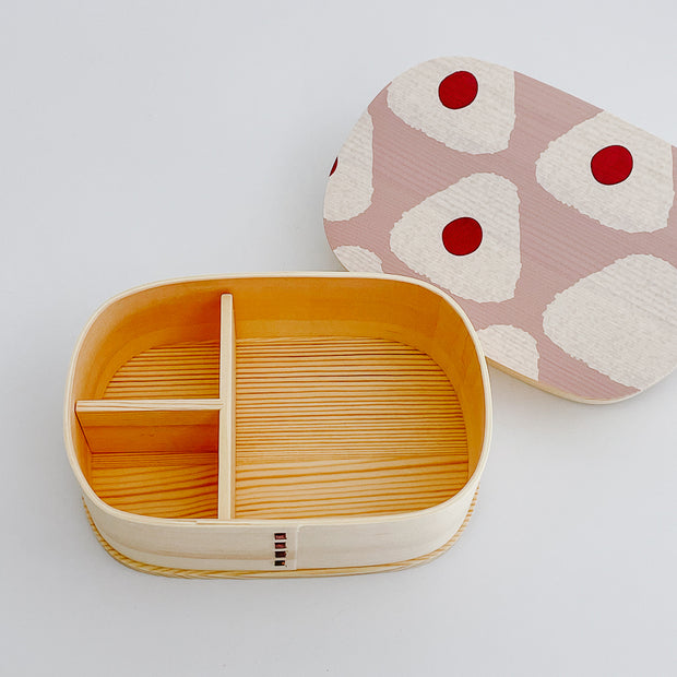 Natural Wooden Bento Lunch Box (Onigiri)  日式天然木質便當盒 (三角飯糰造型曲) - 4 Size Options