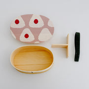 Natural Wooden Bento Lunch Box (Onigiri)  日式天然木質便當盒 (三角飯糰造型曲) - 4 Size Options