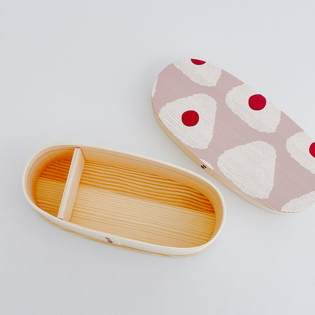 Natural Wooden Bento Lunch Box (Onigiri)  日式天然木質便當盒 (三角飯糰造型曲) - 4 Size Options