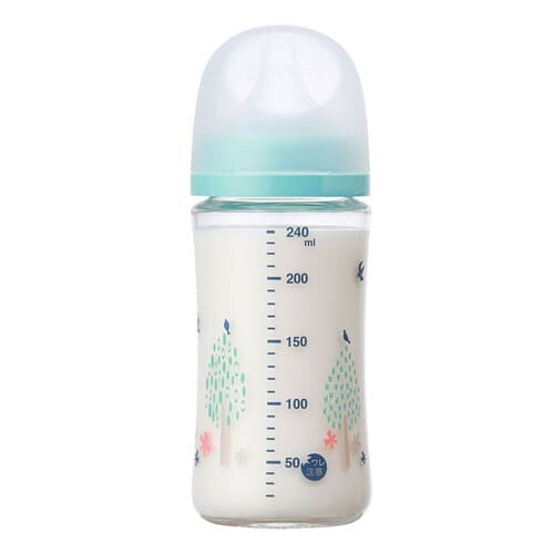 PIGEON Soft Touch Baby Feeding Bottle, Wide-Mouth, Heat Resistant Glass 寬口母乳實感玻璃奶瓶 (4 Options)