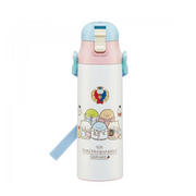 Sumikko Gurashi Stainless Steel Flask Water Bottle with Shoulder Strap (580mL)