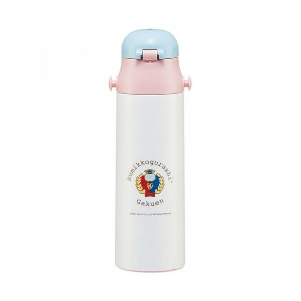 Sumikko Gurashi Stainless Steel Flask Water Bottle with Shoulder Strap (580mL)