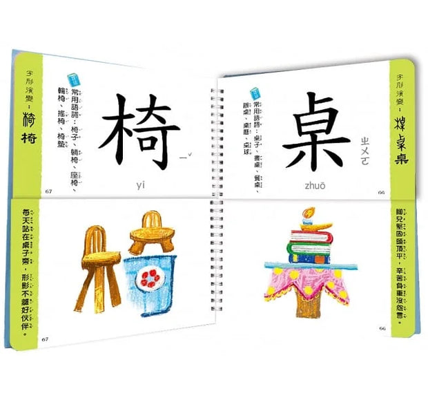 兒童看圖學漢字：這樣認字超有趣【讓孩子看圖認字，運用聯想力，學會100個字】