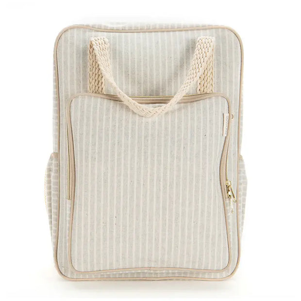 Sand & Stone Beach Stripe All-Day Backpack 灰白條紋後背包