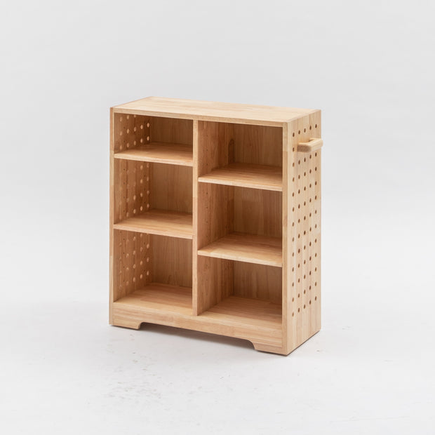 【Explorista】 Desk-Height Wooden Bookshelf and Storage 好好學移動式實木書架收納櫃